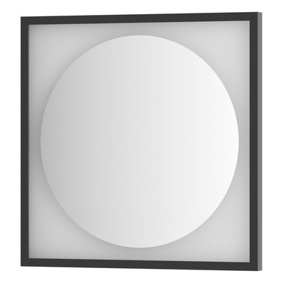 Зеркало в багетной раме с LED-подсветкой 12 Вт, 60x60 см, без выключателя, нейтральный белый свет, ч