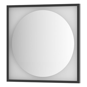 Зеркало в багетной раме с LED-подсветкой 15 Вт, 70x70 см, без выключателя, нейтральный белый свет, ч