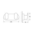 Крючок двойной черный ARTWELLE - Фото 2