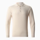 Джемпер поло мужской MINAKU: Knitwear collection, размер 44, кремовый - Фото 6