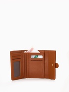 Кошелёк женский на кнопке 13×3.5×10 см, с декоративной пряжкой, рыжий 9883411 - фото 16737673