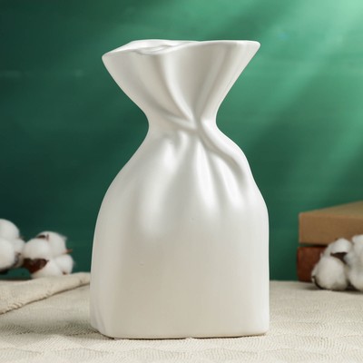 Ваза «Пэйс», 23×12 см, керамика, белая