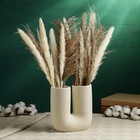 Ваза для цветов «Кьелл», 17×16 см, керамика, бежевая - Фото 4