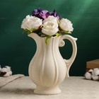 Ваза «Кувшинчик», 22×17 см, керамика, бежевая - Фото 5