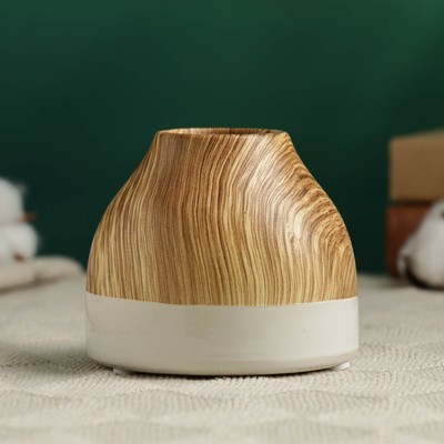 Ваза Теа, 10×8 см, керамика, белая, коричневая