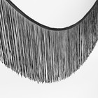 Тесьма декоративная «Бахрома», 20 см, 5 ± 0,5 м, цвет чёрный - фото 11603021