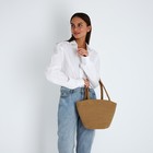 Сумка-тоут без застёжки, цвет бежевый - Фото 6
