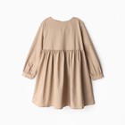 Платье для девочки MINAKU цвет бежевый, рост 116 см - фото 2473392