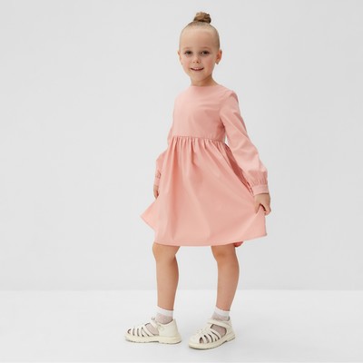 Платье для девочки MINAKU: Basic Line, розовое, рост 92-98 см