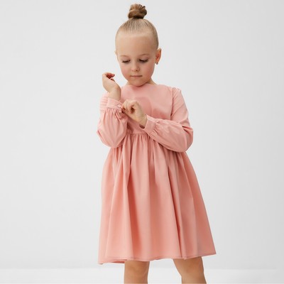 Платье для девочки MINAKU: Basic Line, розовое, рост 92-98 см