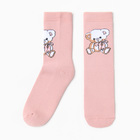 Носки женские "Мишка" с махрой внутри А.Нжм8843-7, цвет пепельно розовый, р-р 36-40 - фото 320735382