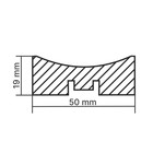 Интерьерная Рейка МДФ Планкен Рекесс De Luxe Sandgrau 2700х50х19 мм - фото 13743260