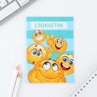 МИКС блокнотов в клетку А6, 12 листов «Смайлы» (комплект 4 шт) - фото 24388697