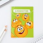 МИКС блокнотов в клетку А6, 12 листов «Смайлы» (комплект 4 шт) - фото 24388695