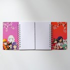 Блокнот двойной на гребне, мягкая обложка, размер 15×12 см, 48 л «Аниме» - Фото 2