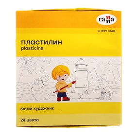 {{photo.Alt || photo.Description || 'УЦЕНКА Пластилин 24 цвета 336 г, Гамма «Юный художник», со стеком, картонная упаковка'}}