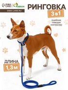 Ринговка для собак, 130×0.8 см, синяя - Фото 1