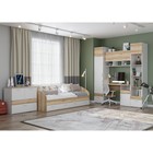 Кровать односпальная «Геометрия 1», 2040×842×702 мм, цвет делано светлый/белый - Фото 3