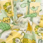 Клеенка детская «Мультики», р-р. 70х100 см.,  с окантовкой, цвет желтый/зеленый - фото 23349861