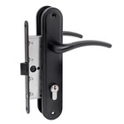 Замок врезной АЛЛЮР ЗВ 7-132/85 BL, с ручкой, матовый черный  (артикул 10218856)  большой выбор товаров оптом и в розницу по низким ценам с доставкой