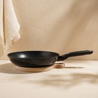 Сковорода SL Home, d=28, h=5 см, кованый алюминий, антипригарное покрытие, индукция, чёрная - Фото 3