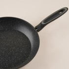 Сковорода SL Home, d=28, h=5 см, кованый алюминий, антипригарное покрытие, индукция, чёрная - Фото 6