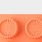 Форма для выпечки Доляна «Конди», силикон, 29×17×2,1 см, 8 ячеек (d=6 см),  цвет оранжевый - Фото 6