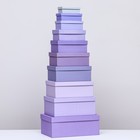 Набор коробок 10 в 1 "Оттенки фиолетового", 32,5 х 20 х 12,5 - 12 х 7 х 4 см - фото 7903817