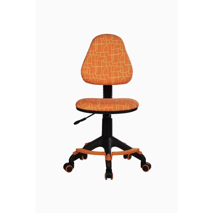 Кресло детское Бюрократ KD-4-F оранжевый жираф крестовина пластик, с подставкой для ног - Фото 1