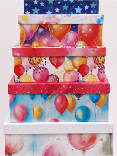 Набор коробок 10 в 1 «С Днем Рождения!», 30.5×20×13 - 12×6.5×4 см