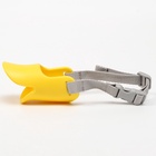 Намордник, размер S, ОМ 12 см, ОШ 17-30 см, фиксирующий, силикон, жёлтый - Фото 4