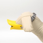 Намордник, размер S, ОМ 12 см, ОШ 17-30 см, фиксирующий, силикон, жёлтый - Фото 5