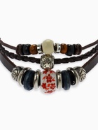 Браслет кожа «Хиппи» бусина, цвет коричневый, d=6 см - Фото 2