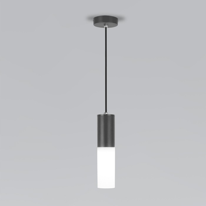 Светильник подвесной Elektrostandard, Glas E27 100x100x600 мм, IP54, цвет серый - Фото 1
