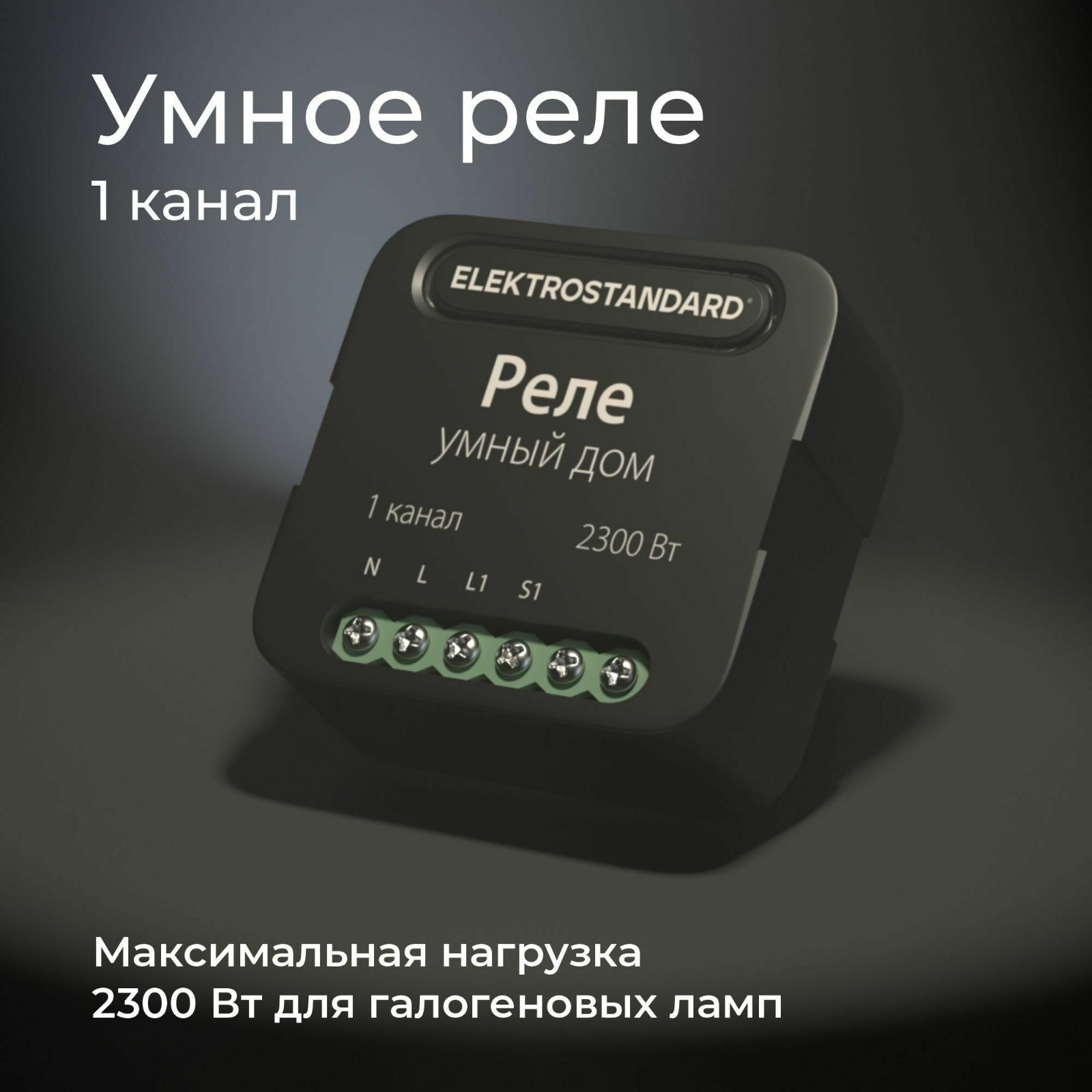 Реле Wi-fi Elektrostandard, 2300 Вт, 46x18x46 мм, IP20, цвет чёрный  (a059324) - Купить по цене от 1 829.00 руб. | Интернет магазин SIMA-LAND.RU