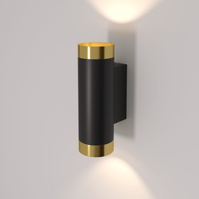 Подсветка интерьерная Elektrostandard, Poli GU10 180x60x92 мм, IP20, цвет золото, чёрный