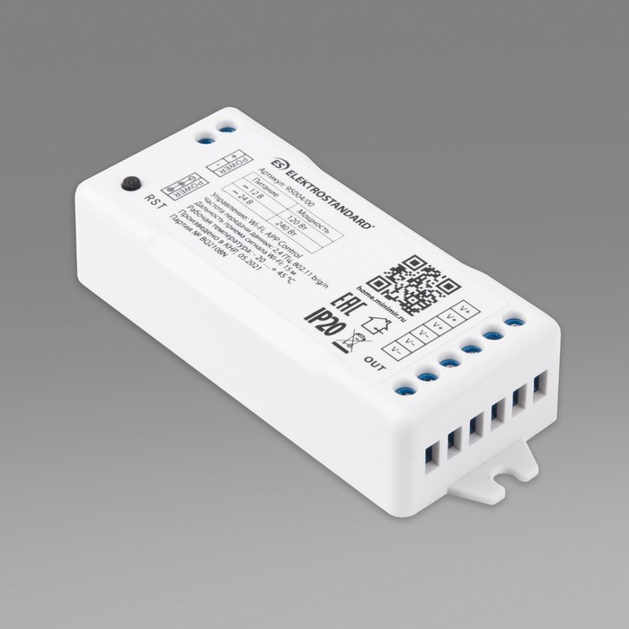 Умный контроллёр для светодиодных лент Elektrostandard, 12/24V dimming, 5А, WiFi, IP20
