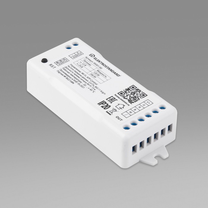 Умный контроллёр для светодиодных лент Elektrostandard, 12/24V RGBW, 5А, WiFi, IP20 - фото 1909404965