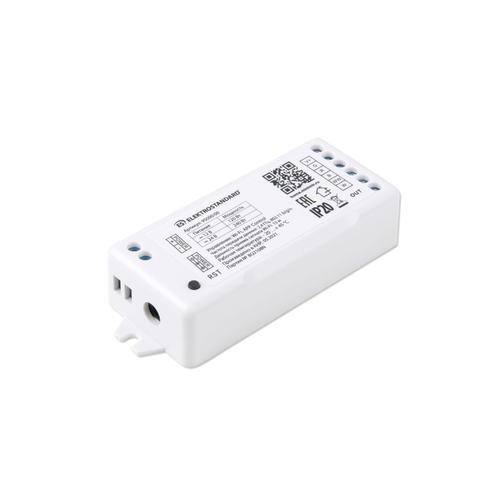 Умный контроллёр для светодиодных лент Elektrostandard, 12/24V RGBWW, 5А, WiFi, IP20 - фото 1909404969