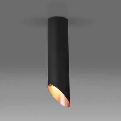 Светильник потолочный акцентный Elektrostandard, 7011, 7005 GU10 60x60x250 мм, IP20, цвет чёрный/золото