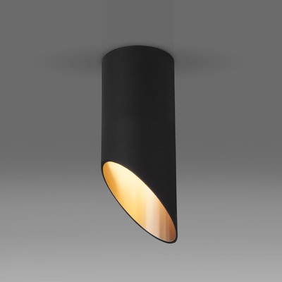 Светильник потолочный акцентный Elektrostandard, 7011, 7005 GU10 60x60x150 мм, IP20, цвет чёрный/золото