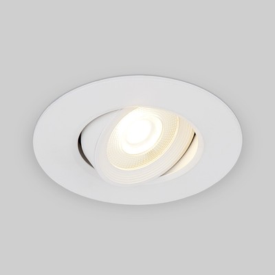 Светильник потолочный акцентный Elektrostandard, Plasti LED 6 Вт, 90x90x2 мм, IP20, цвет белый
