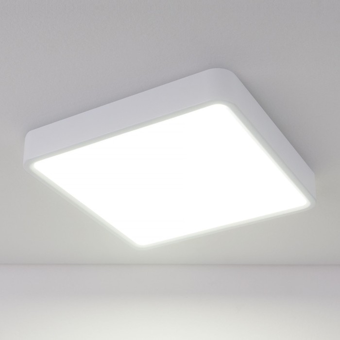 Светильник потолочный акцентный Elektrostandard, Fitta LED 18 Вт, 195x195x28 мм, IP20, цвет белый - Фото 1