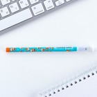 Ручка пластик пиши-стирай с колпачком «Корги», синяя паста, гелевая 0,5 мм - Фото 3