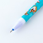 Ручка пластик пиши-стирай с колпачком «Корги», синяя паста, гелевая 0,5 мм - Фото 4