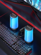 Портативная колонка Hoco BS56, 2-в-1, 10 Вт, кабель 1.3 м, BT5.2, USB/jack 3.5, AUX, чёрная   960393 9603934 - фото 16403017