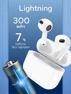 Наушники беспроводные Hoco EW43, TWS, вкладыши, Bluetooth 5.3, 40/300 мАч, белые - Фото 3
