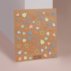 Наклейки для ногтей «Cute flowers», объёмные, разноцветные - фото 320737030