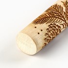Скалка деревянная с узорами «Шишки» для выпечки, 30 см - фото 8048395