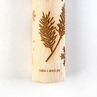 Скалка деревянная с узорами «Шишки» для выпечки, 30 см - фото 8555053